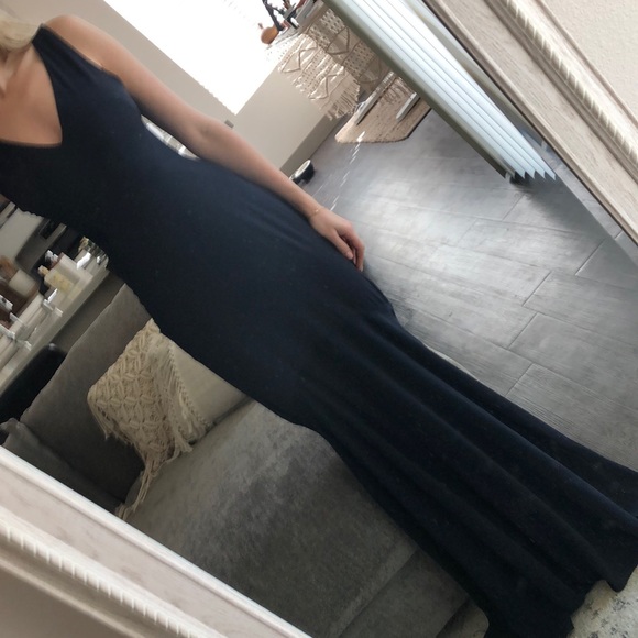 NEW Erin Fetherston Sleeveless Navy Mermaid Gown - Picture 6 of 8